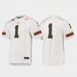 #1 Premier Miami Football Mens White Jersey 301136-420