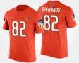 #82 Ahmmon Richards Bowl Game Miami Hurricanes Bowl Mens Orange T-Shirt 379311-537