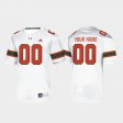 #00 Custom College Football Miami Mens White Jersey 988640-727