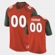#00 Custom Replica Hurricanes College Football Mens Orange Jersey 903284-843