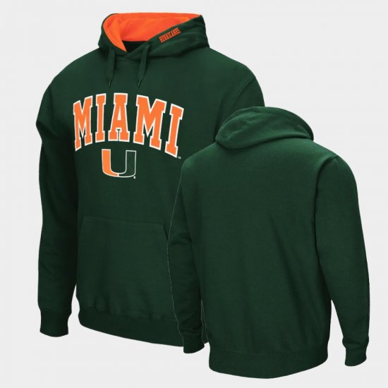 Arch & Logo 2.0 Miami Pullover Mens Green Hoodie 239659-387