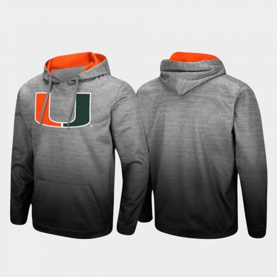 Sitwell Sublimated Miami Pullover Mens Heathered Gray Hoodie 885256-149