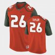 #26 Sean Taylor Replica Hurricanes College Football Men Orange Jersey 933181-882