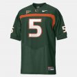 #5 Andre Johnson College Football Miami Mens Green Jersey 903930-933