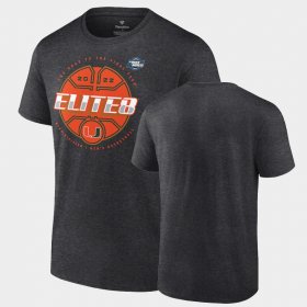 March Madness Hurricanes 2022 Elite Eight Basketball Tournament Mens Charcoal T-Shirt 951883-542