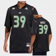 #39 Cyrus Moss Premier Strategy Hurricanes Men's Black Jersey 899682-718