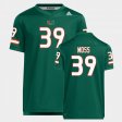 #39 Cyrus Moss Replica Hurricanes Men's Green Jersey 681103-380