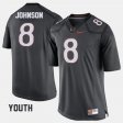 #8 Duke Johnson College Football University of Miami Youth Gray Jersey 339761-419
