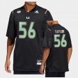 #56 Leonard Taylor Premier Strategy Hurricanes Men's Black Jersey 997374-288