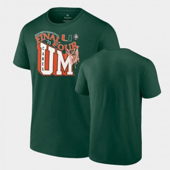March Madness Hurricanes Final Four Local Men Green T-Shirt 711560-152