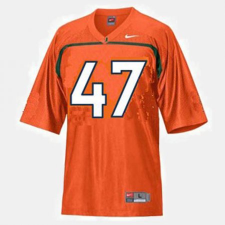 #47 Michael Irvin College Football Miami Youth Orange Jersey 807348-795