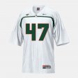 #47 Michael Irvin College Football Miami Men White Jersey 898266-711