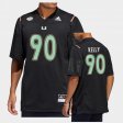 #90 Nyjalik Kelly Premier Strategy University of Miami Mens Black Jersey 895389-714
