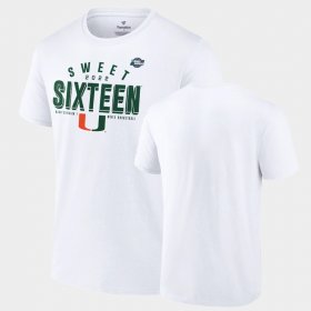 March Madness Miami 2022 NCAA Sweet Sixteen Basketball Tournament Mens White T-Shirt 798483-648